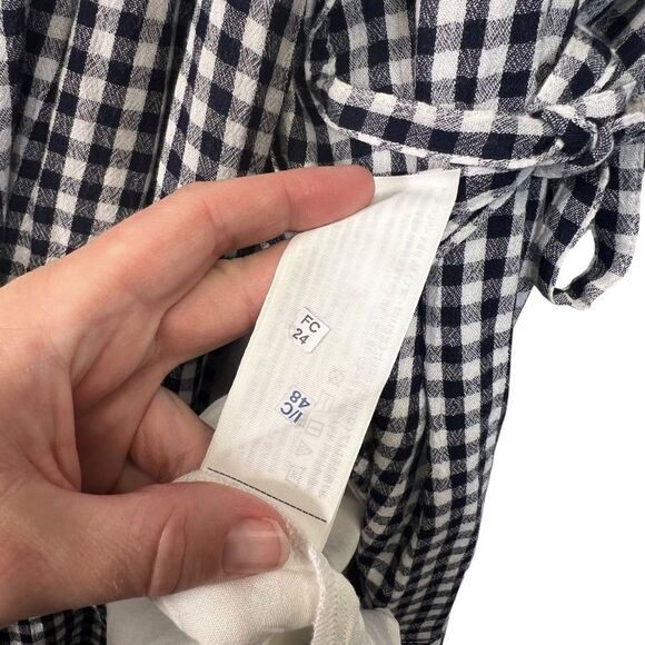 Abercrombie & Fitch black and white gingham wrap dress. L dress - Picture 11 of 16